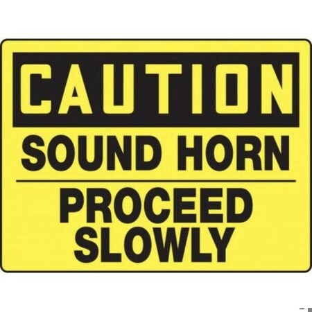 Accuform OSHA CAUTION SAFETY SIGN SOUND HORN MVHR612XV MVHR612XV